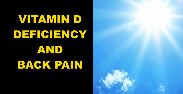 VITAMIN D AND BACK PAIN